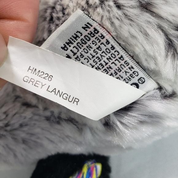 Ganz Webkinz Grey Langur Monkey Ape Plush Stuffed Toy 9 Inch HM226 No Code - Picture 6 of 7